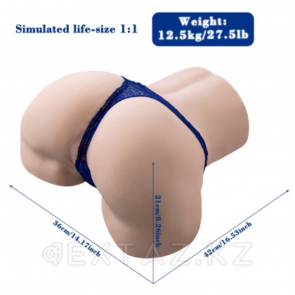Gina үйкеліс функциясы бар шынайы Қос мастурбатор от sex shop Extaz фото 12