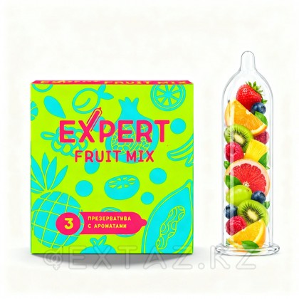 EXPERT Fruit Mix презервативтері, жеміс хош иістендірілген, 3 дана от sex shop Extaz