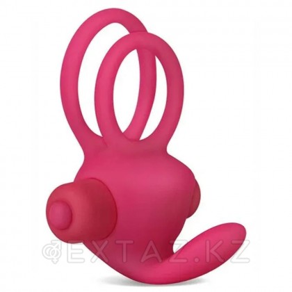 Power duo clit cockring эрекциялық діріл сақинасы (қызғылт) от sex shop Extaz фото 10