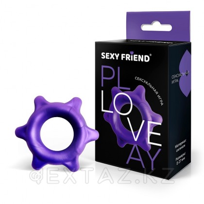 Sexy friend ' s love play эрекциялық сақинасы (27 мм.) күлгін от sex shop Extaz фото 2