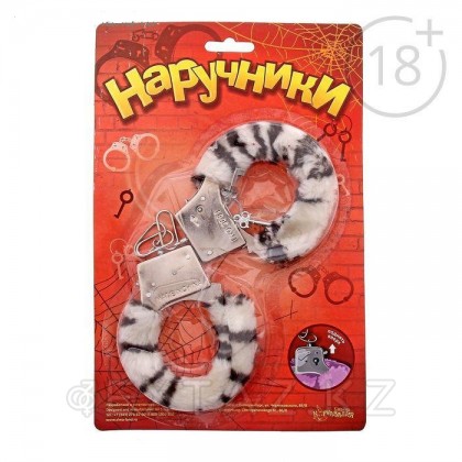 Наручники меховые белый барс от sex shop Extaz