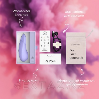 Womanizer Enhance дірілмен байланыссыз клиторлық стимулятор, сирень от sex shop Extaz фото 6