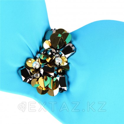 Rhinestone Blue (XL)байланған Купальник от sex shop Extaz фото 3