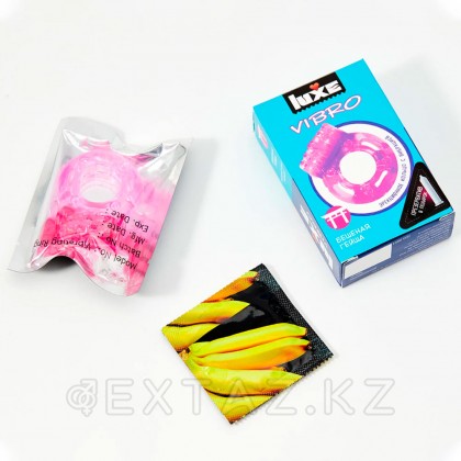 Діріл сақинасы LUXE VIBRO құтырған гейша (+ презерватив) от sex shop Extaz фото 2