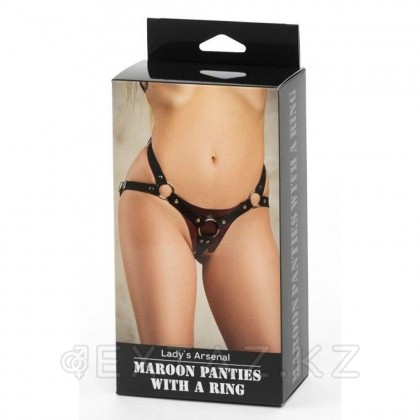 Бордо күдері белдіктері бар трусиктер от sex shop Extaz фото 3