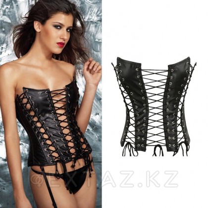 Кожаный корсет на шнуровке от sex shop Extaz