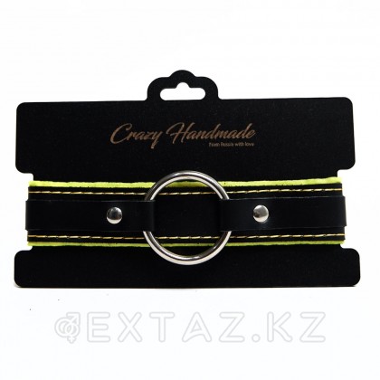 Crazy handmade жұмсақ сары астары бар жаға от sex shop Extaz