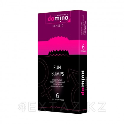 Domino classic Fun bumps презервативтері, нүктелі беті бар, 6 дана от sex shop Extaz фото 2