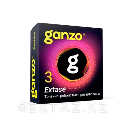 Ganzo Extase №3 презервативтер (нүктелі, қырлы) от sex shop Extaz фото 3