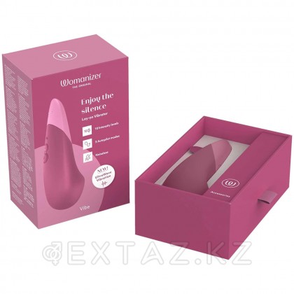 Клиторлық вибратор Womanizer vibe қою қызғылт от sex shop Extaz фото 2