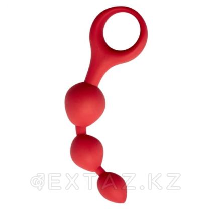 Анальные шарики Moons, 3 x 13 см , цвет бордовый от sex shop Extaz фото 3