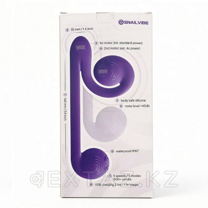 Snail vibe Қос ынталандыру діріл массажы күлгін от sex shop Extaz фото 3