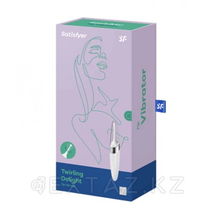 Satisfyer Twirling Delight white нүктелік ынталандыру шағын вибраторы от sex shop Extaz фото 3