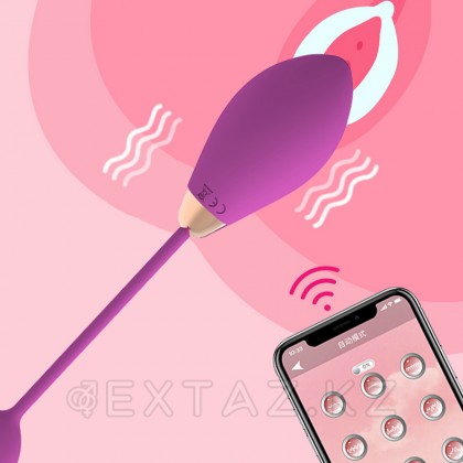 Виброяйцо Little heart purple (синхронизация с смартфоном) от sex shop Extaz фото 2