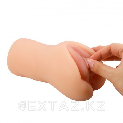 Шынайы мастурбатор түрінде Вагина Элиана, бежевый от sex shop Extaz фото 6