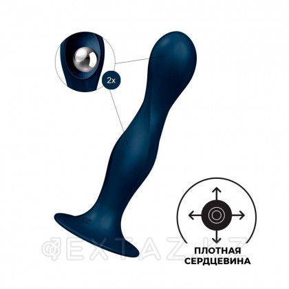 Satisfyer double ball-R салмақты дилдо көк от sex shop Extaz