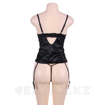 Сексуальное кружевное белье + маска на глаза Purple Lace (3XL-4XL) от sex shop Extaz фото 6