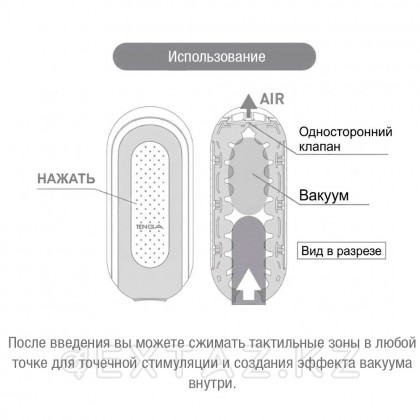 TENGA Мастурбатор Flip Zero ақ от sex shop Extaz фото 10