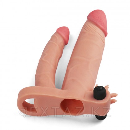 Насадка двойная с вибропулей Pleasure X Tender от sex shop Extaz фото 3