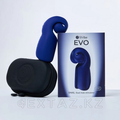 Двойной стимулятор для мужчин SVibe Snail EVO синий от sex shop Extaz