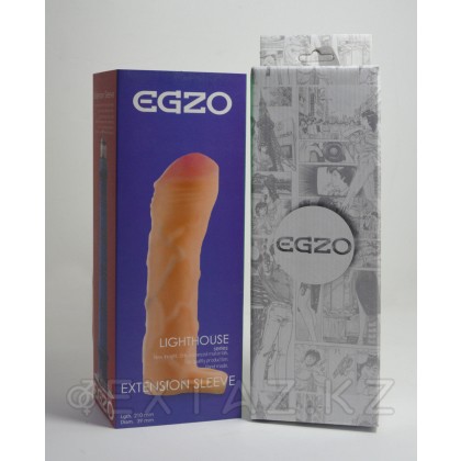 Фаллоудлинитель неоскин с кольцом ES004 от sex shop Extaz