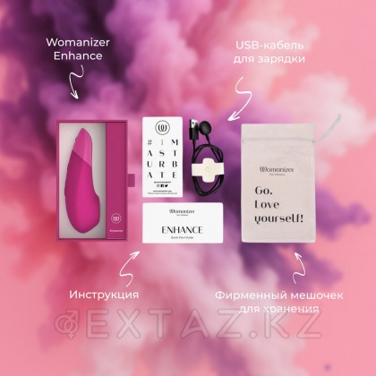 Womanizer Enhance Vibrant Pink байланыссыз клиторлық стимуляторы от sex shop Extaz фото 8