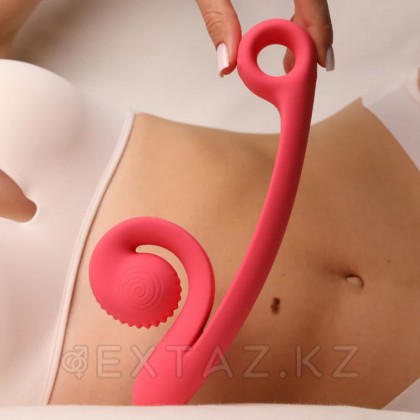 Svibe Snail CURVE Қос ынталандыру вибраторы қызғылт от sex shop Extaz фото 5