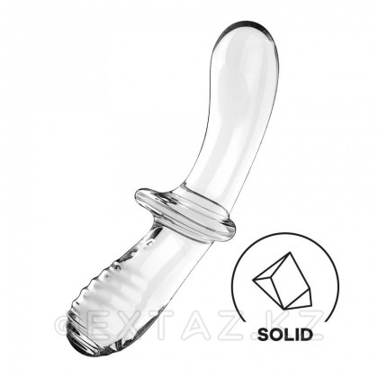 Satisfyer double Crystal шыны дилдо (20×5,5 см) мөлдір от sex shop Extaz фото 10