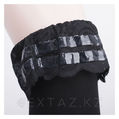 Чулки с кружевной манжетой от sex shop Extaz фото 4