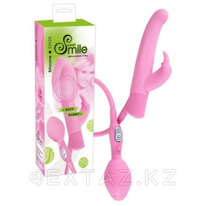 Smile Вибратор с эффектом увеличения Rosy Bunny от sex shop Extaz