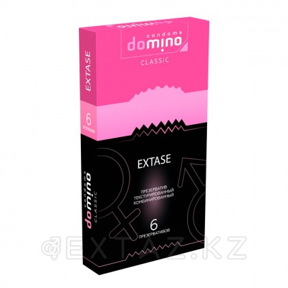 Domino Classic Extase презервативтері, текстуралы, 6 дана от sex shop Extaz фото 2
