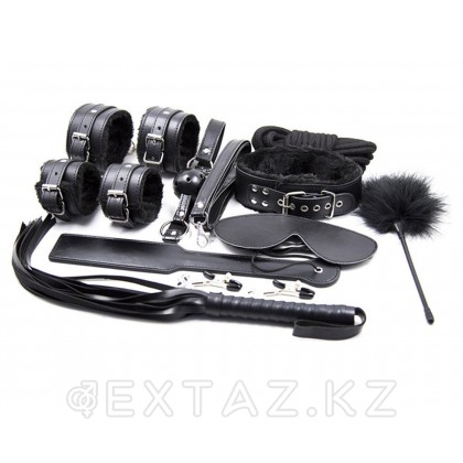 БДСМ набор 9 предметов, чёрный от sex shop Extaz