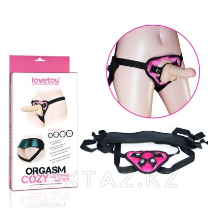 Ремень для страпона с разноразмерным креплением (Розовый) от sex shop Extaz фото 4