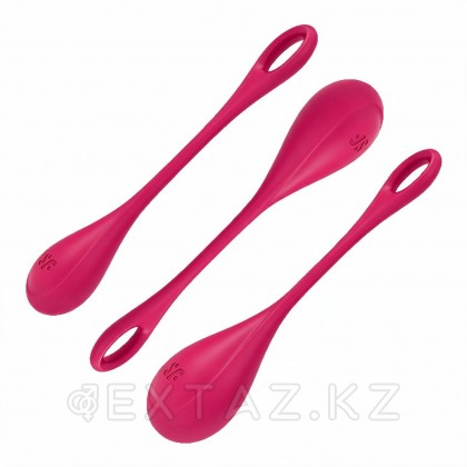 Satisfyer Yoni Power 1 қынаптық шарлар жиынтығы қызғылт от sex shop Extaz