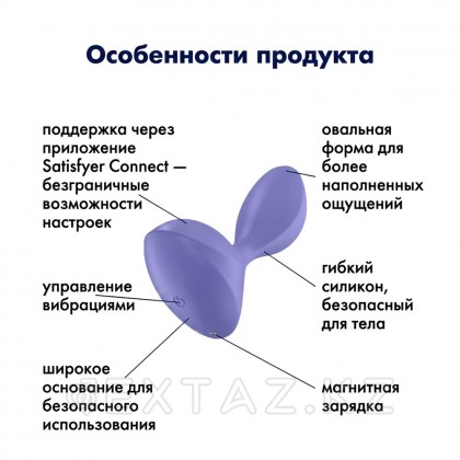Satisfyer sweet Seal Connect app күлгін анальды діріл тығын от sex shop Extaz фото 10