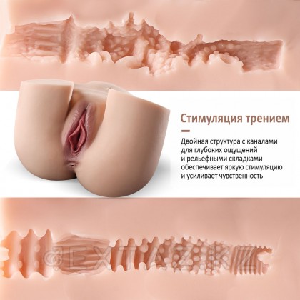 Шынайы Қос мастурбатор Дженни (қынап+анус) от sex shop Extaz фото 2