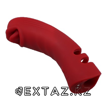 Қосымша ынталандырумен саусаққа арналған силикон вибраторы от sex shop Extaz фото 5