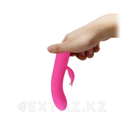 Мини вибратор со стимуляцией клитора 