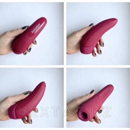 Satisfyer curvy 1 + вакуумдық клиторлық стимулятор (қою қызыл) от sex shop Extaz фото 3
