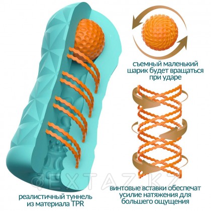 Компактный мастурбатор с внутренним стимулятором Victoria caspar - extaz.kz фото 2 Victoria Caspar ішкі стимуляторы барактам мастурбатор от sex shop Extaz фото 2
