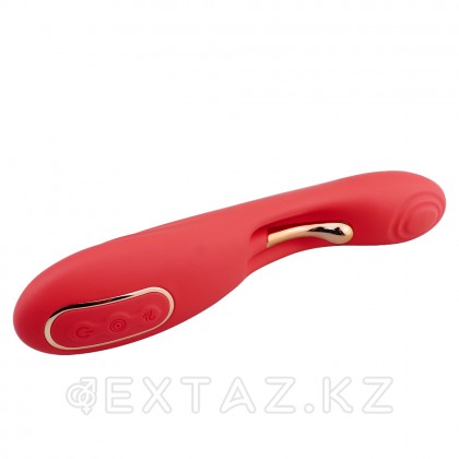 Қос стимуляциялы иілгіш вибратор, қызыл от sex shop Extaz фото 5