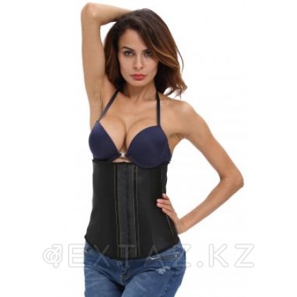 Эластичный утягивающий чёрный корсет под грудь, размер XL от sex shop Extaz фото 4