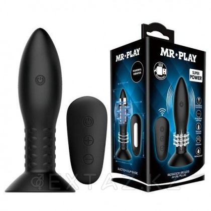 Анальный виброплаг с дополнительной стимуляцией Mr.Play от sex shop Extaz