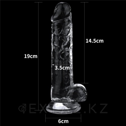 Фаллоимитатор Flawless Clear (19*3,5) от sex shop Extaz фото 5