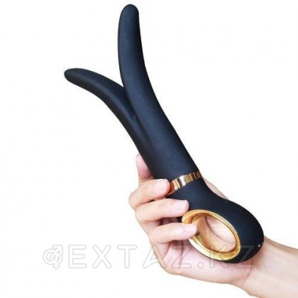 Анатомический вибромассажер Lealso NATALI 24 см (черный) от sex shop Extaz