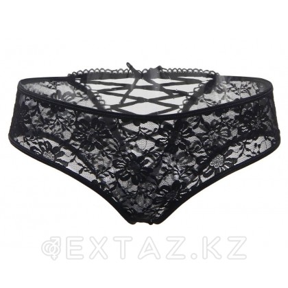 Жіптері бар Flower pattern трусикасы (өлшемі 2XL) от sex shop Extaz фото 3
