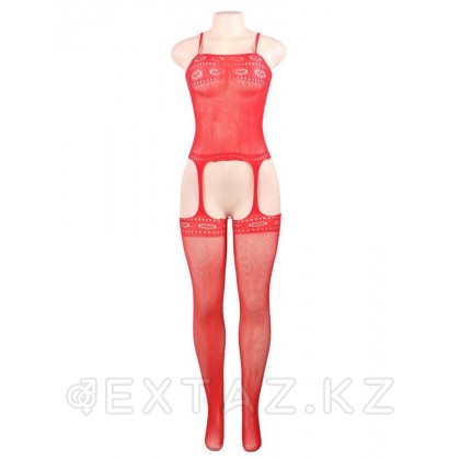 Бодисетка Heart printed (красный, размер М) от sex shop Extaz фото 6