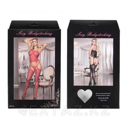 Бодисетка Heart printed (красный, размер М) от sex shop Extaz фото 4