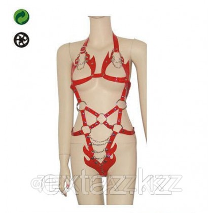 Красный кожаный костюм от sex shop Extaz