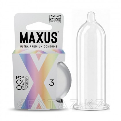 Презервативтер өте жұқа Maxus Extra Thin 003, 3 дана. от sex shop Extaz